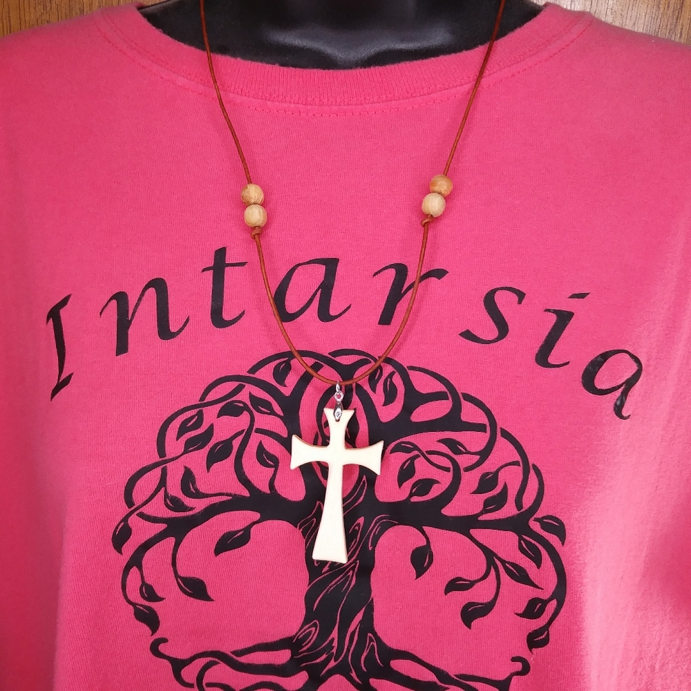 Wooden Cross Necklace